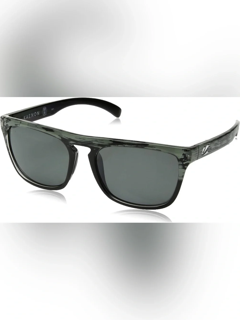 60. NEW KAENON  Men’s Sunglasses — Green Marble Frame with Gray Lenses